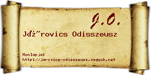 Járovics Odisszeusz névjegykártya